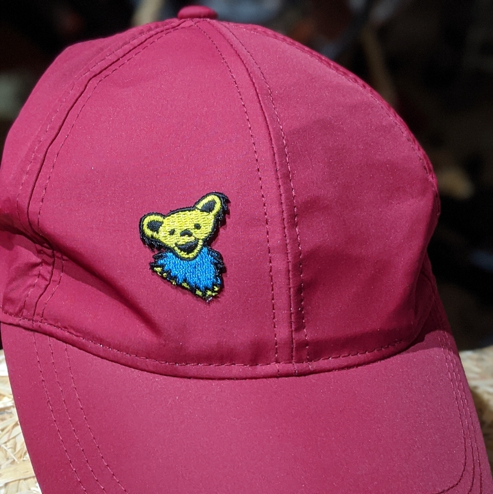 Nwot Grateful Dead Sun Bear Nylon Feel Cap View 5